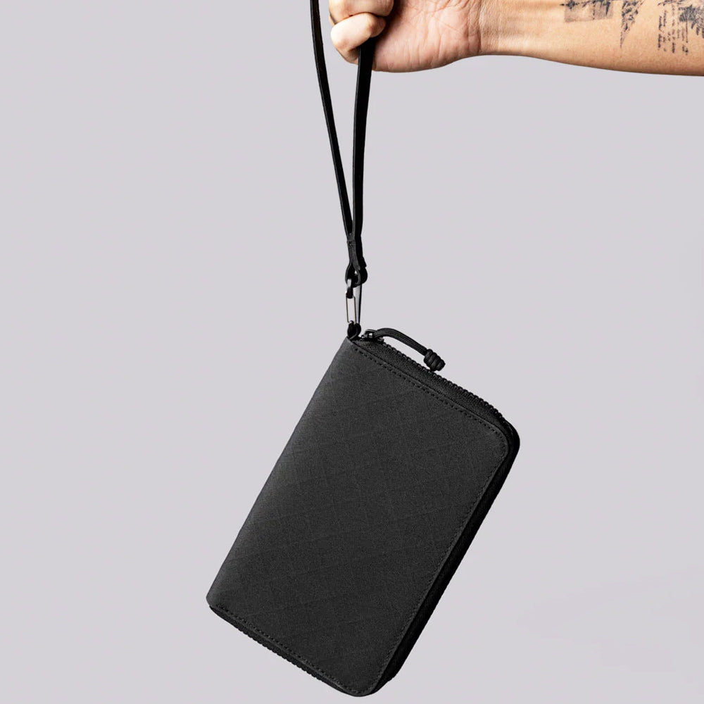 Zip Passport Wallet - Axogrid Black