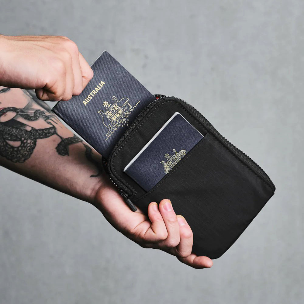 Zip Travel Wallet - Axoflux Black