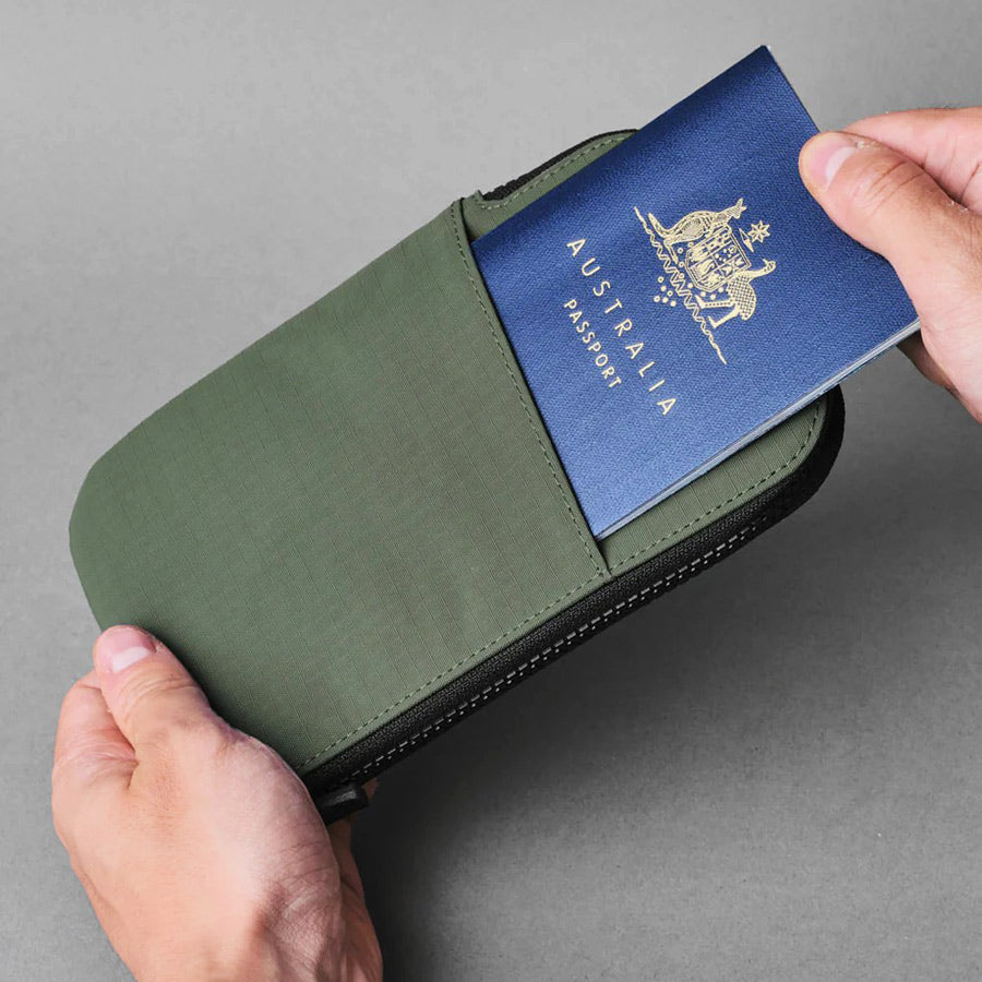 Zip Travel Wallet - Axoflux Green