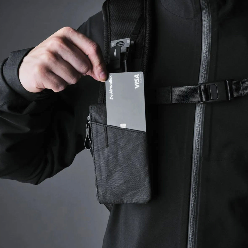 Zip Card Holder - Black VX21