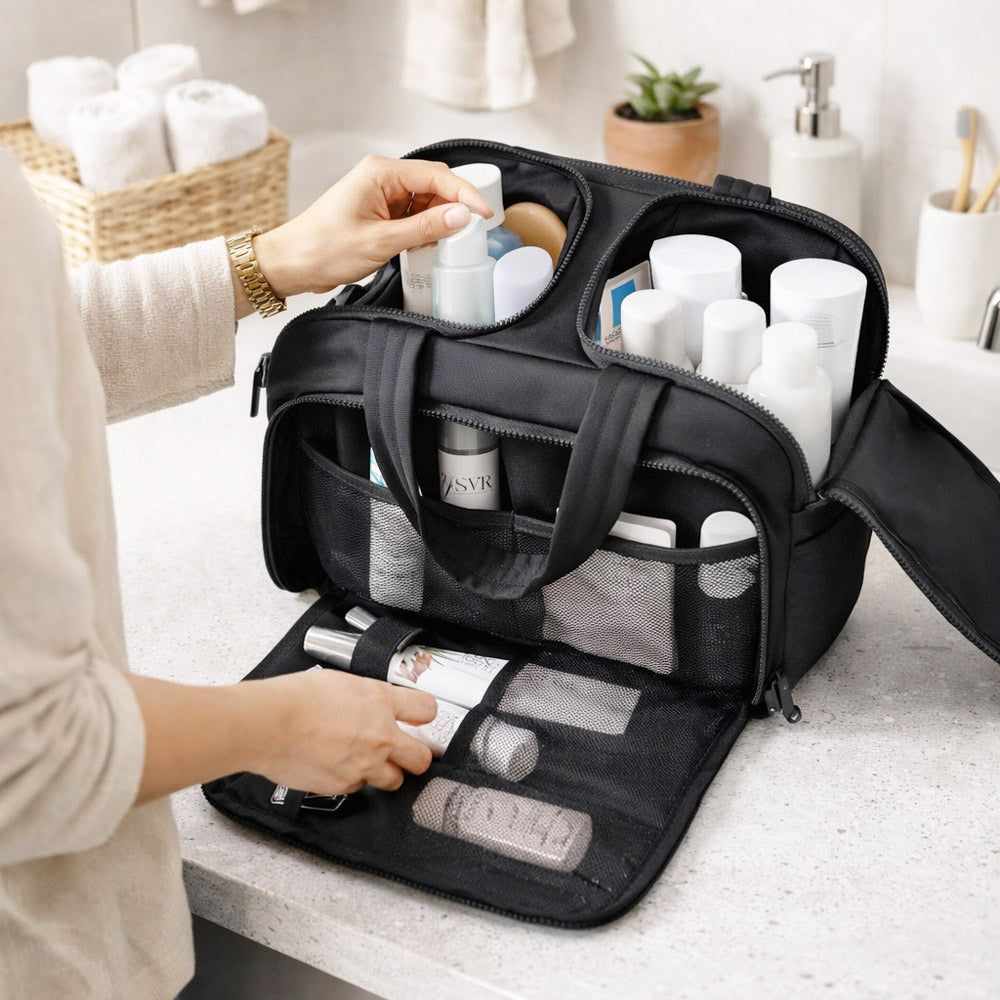 ウォーターバッグ Bagsmart Zora Spacesaver Toiletry Bag - Black