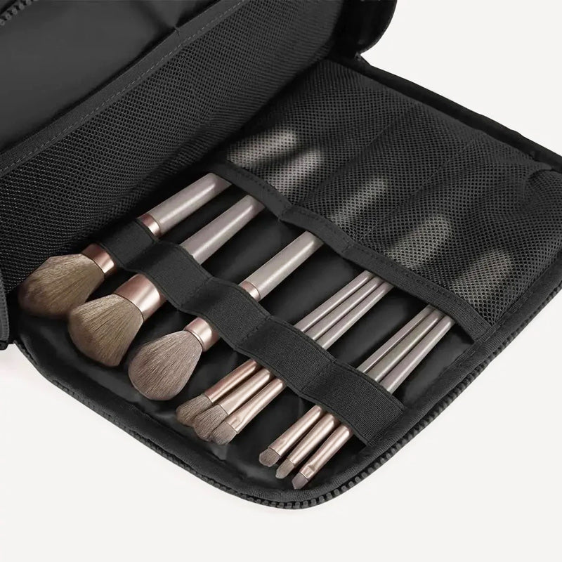 Zora Spacesaver Toiletry Bag - Black