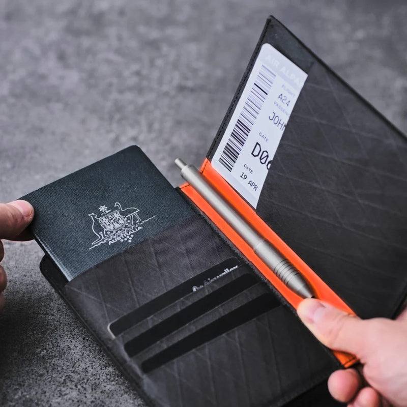 Alpaka ARK Bifold Passport Wallet - Black VX21