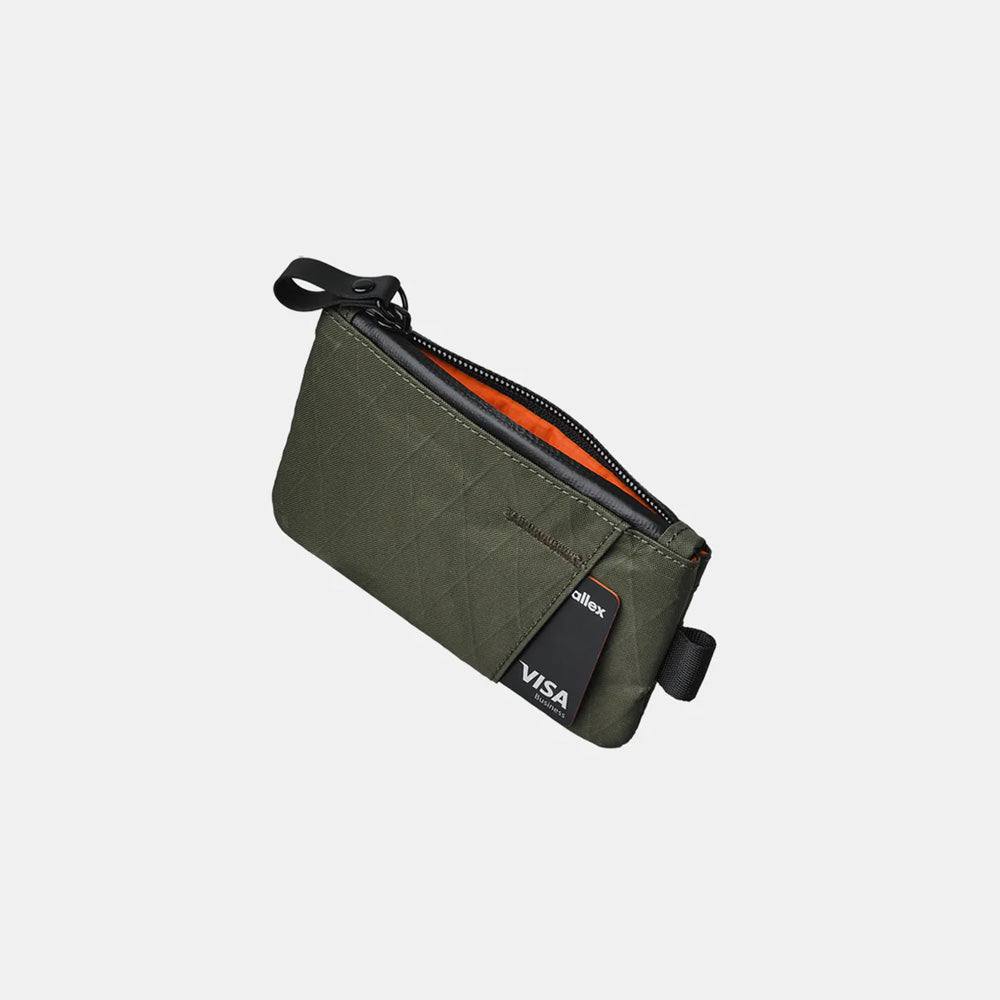 Alpaka Zip Card Holder - Dark Green VX21