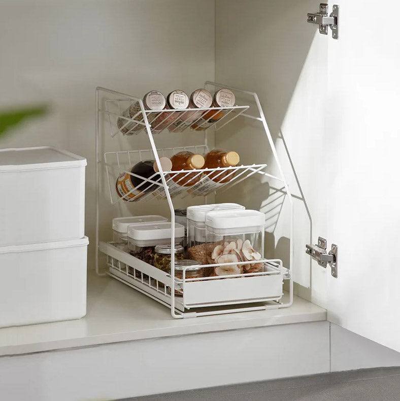 Arhat Organizers Under Sink Organiser - White