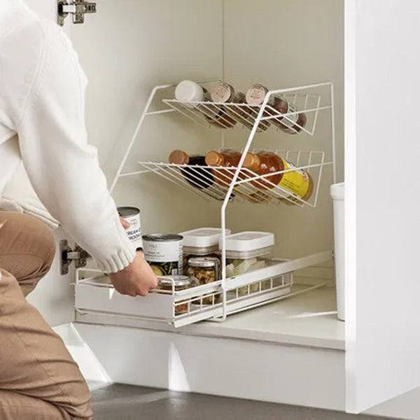 Arhat Organizers Under Sink Organiser - White