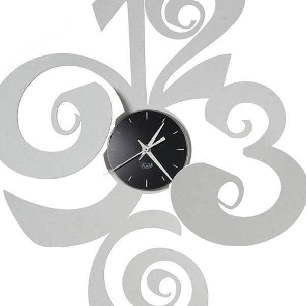 Arti & Mestieri Italy Balgor Wall Clock - Aluminum Grey