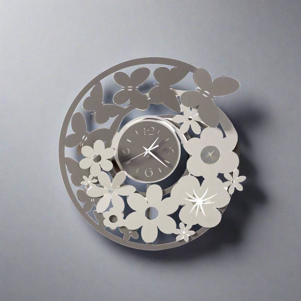 Arti & Mestieri Italy Storm Springs Wall Clock 50cm - Ivory and Mud