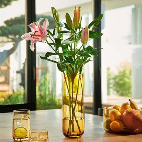 ASA Selection Ajana Glass Vase Tall - Amber