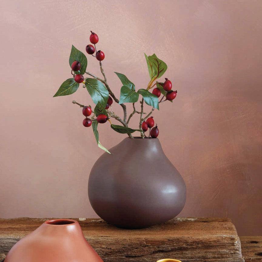 ASA Selection Calabash Vase Medium - Mocha Brown