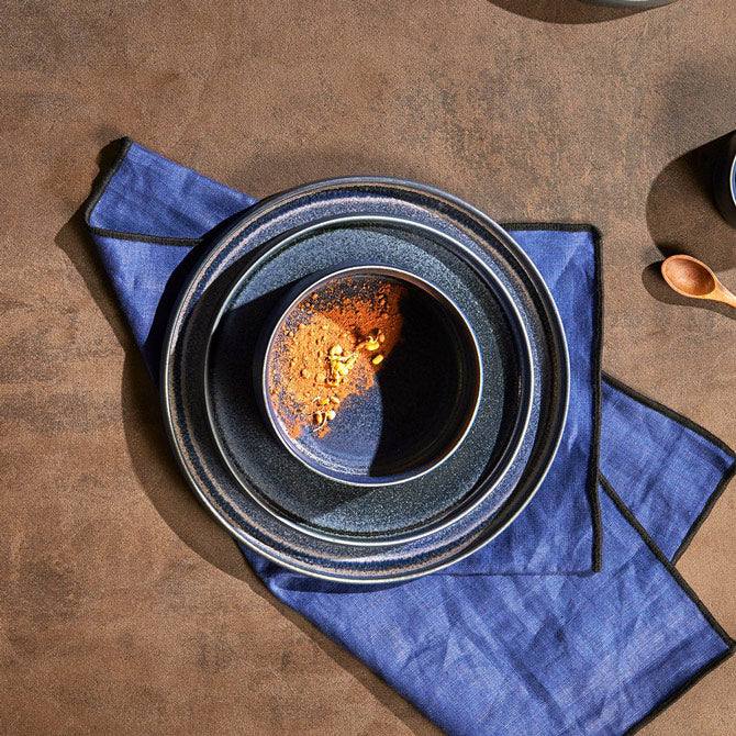 ASA Selection Form' Art Dinner Plate - Carbon Blue