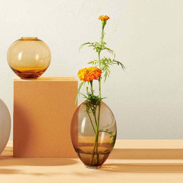 ASA Selection Mara Glass Vase - Amber