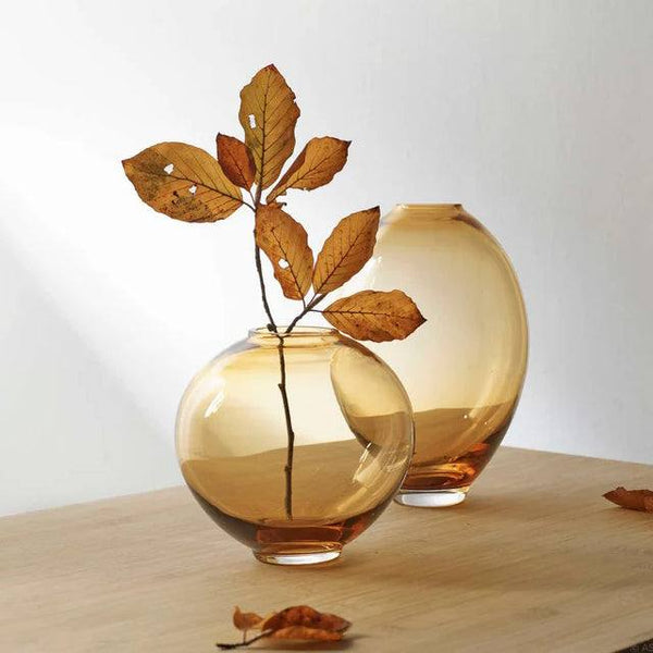ASA Selection Mara Round Glass Vase - Topaz