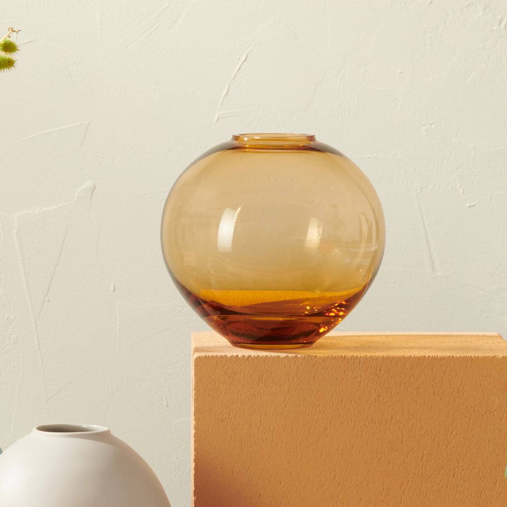 ASA Selection Mara Round Glass Vase - Topaz