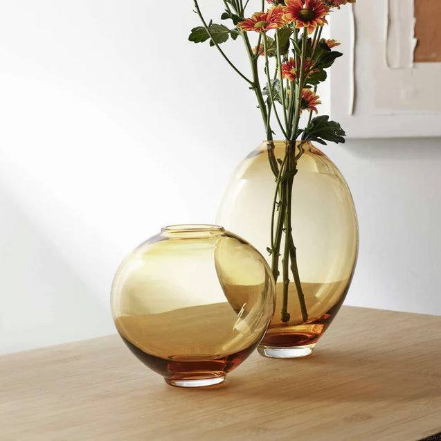 ASA Selection Mara Round Glass Vase - Topaz