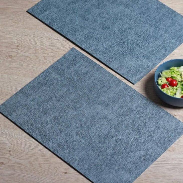 ASA Selection Meli Melo Rectangular Placemats, Set of 2 - Denim Blue