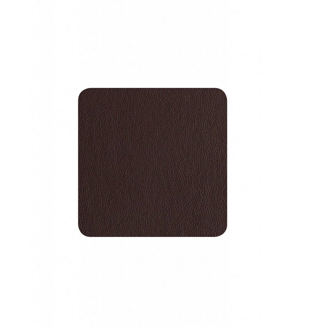 ASA Selection Optic Grain Square Coasters, Set of 4 - Chocolate