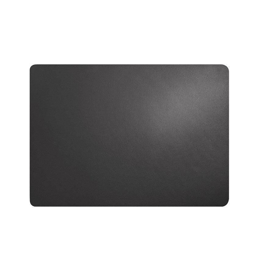 ASA Selection Rectangular Fine Faux Leather Placemats, Set of 2 - Basalt