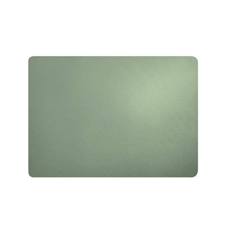 ASA Selection Rectangular Fine Faux Leather Placemats, Set of 2 - Mint