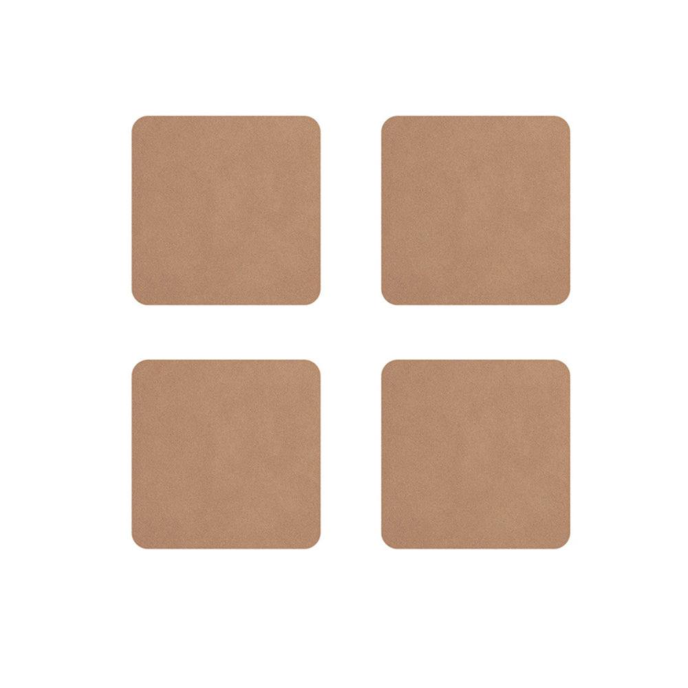 ASA Selection Soft Frosted Square Coasters, Set of 4 - Powder Pink