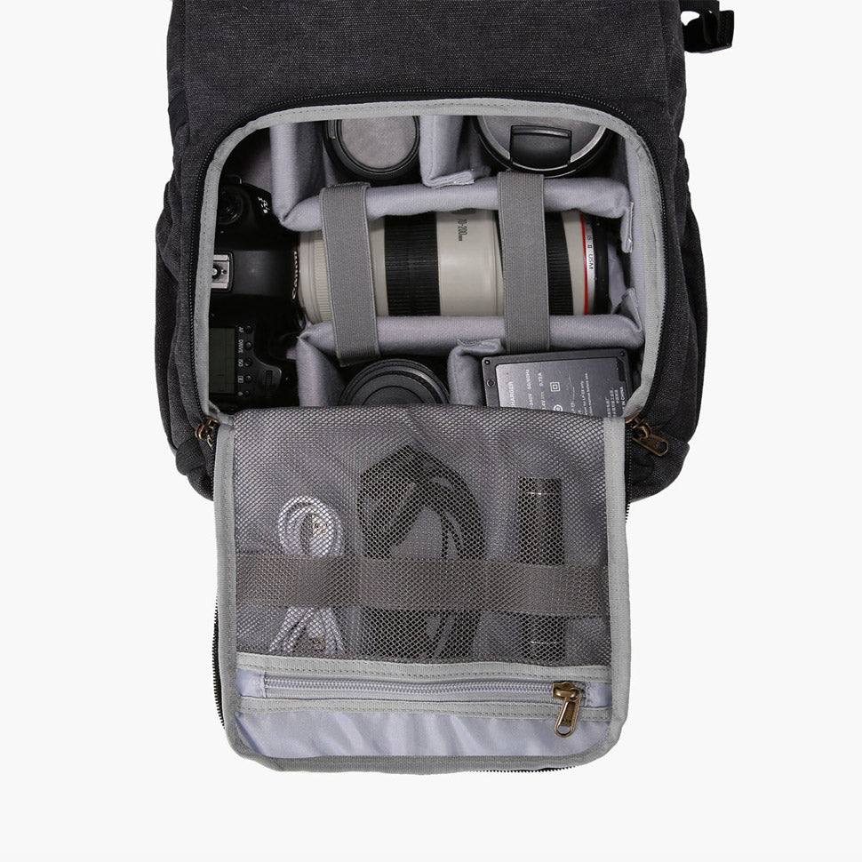 Bagsmart Anniston Camera Backpack - Black