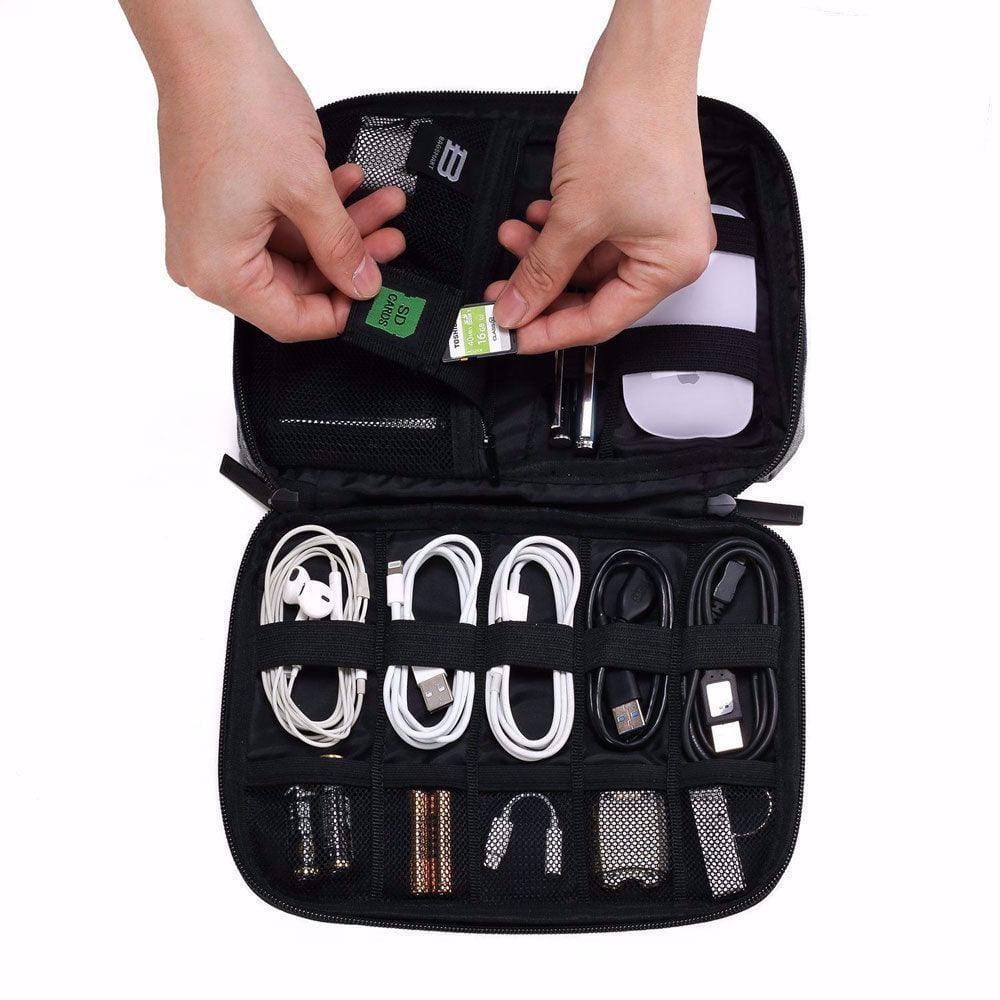 Bagsmart Electronics Organiser, Small - Heather Black