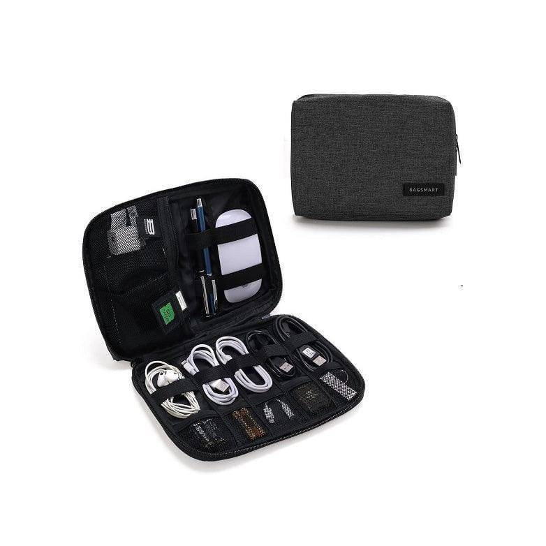 Bagsmart Electronics Organiser, Small - Heather Black