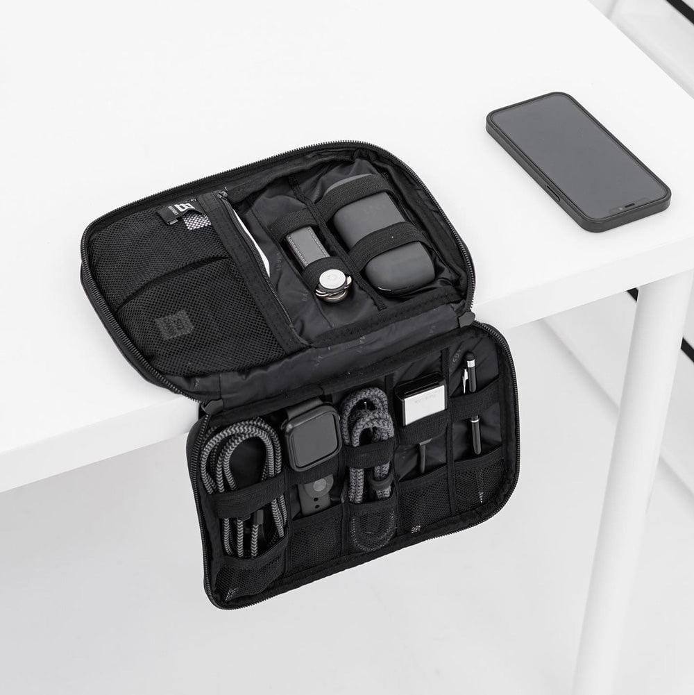 Bagsmart Electronics Organiser, Small - Heather Black