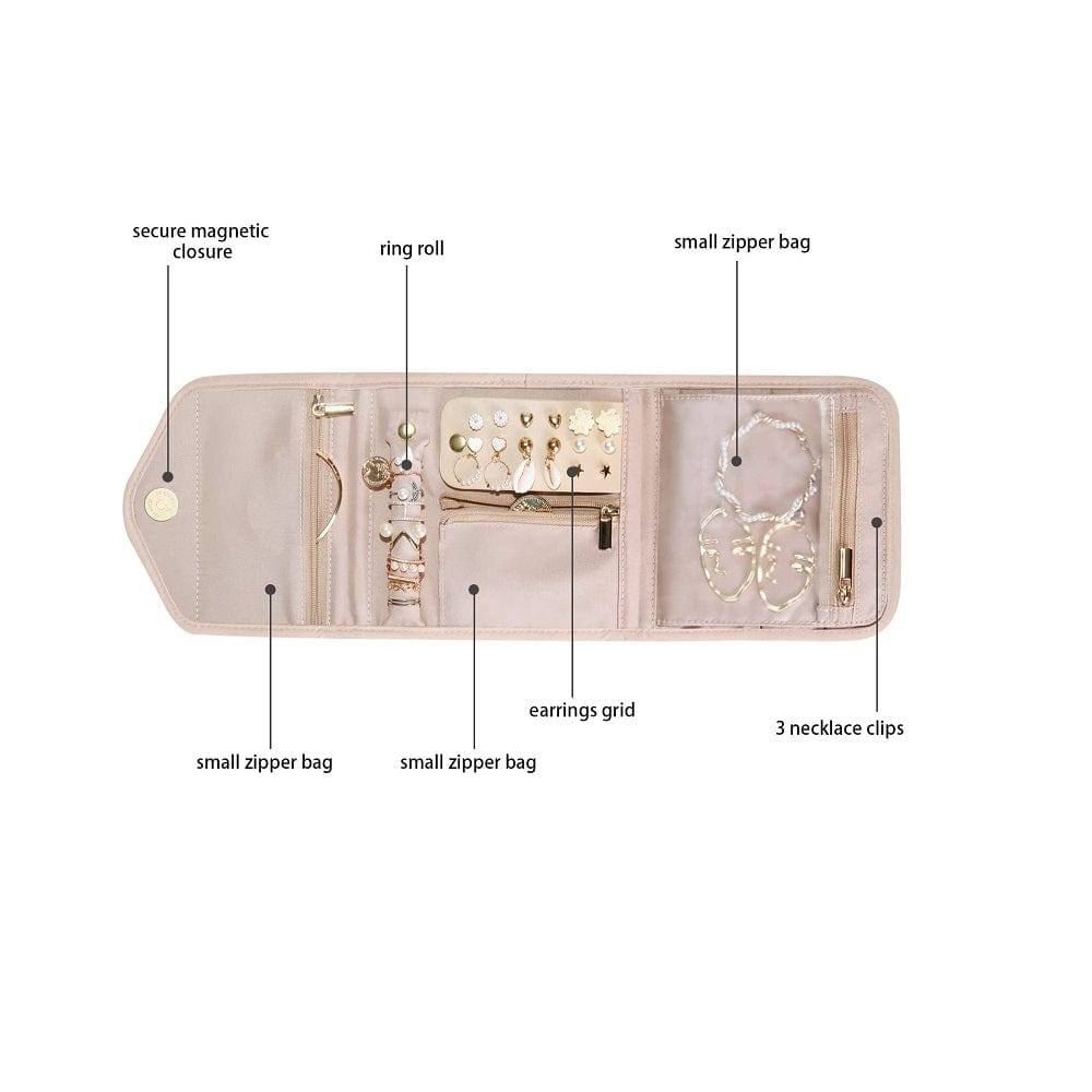 Bagsmart Jessica Slim Jewellery Organiser - Pink