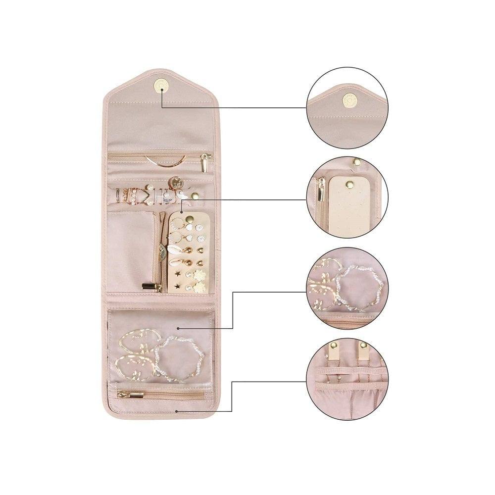 Bagsmart Jessica Slim Jewellery Organiser - Pink