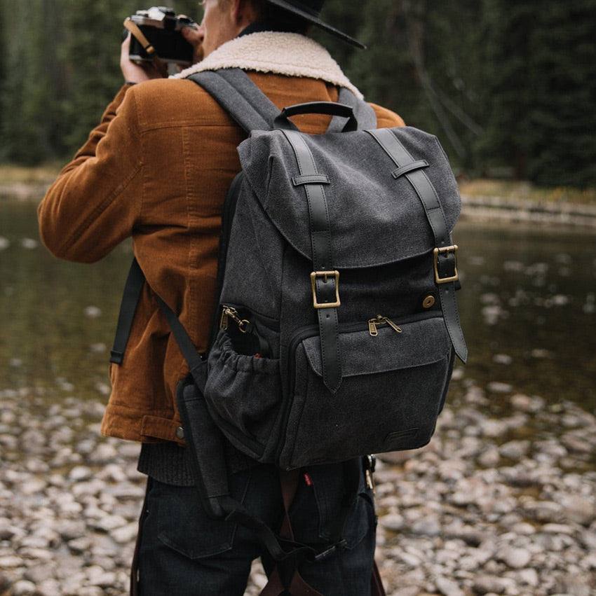 cool leather camera backpacks Divvia Backpack Classic PU with 15 Inch Laptop Compartment, Professional Camera Bag for Photographers for DSLR Large 20L Brown : Electronics All images shot by Brandon Burk Vintage Camera Backpacks & Bags