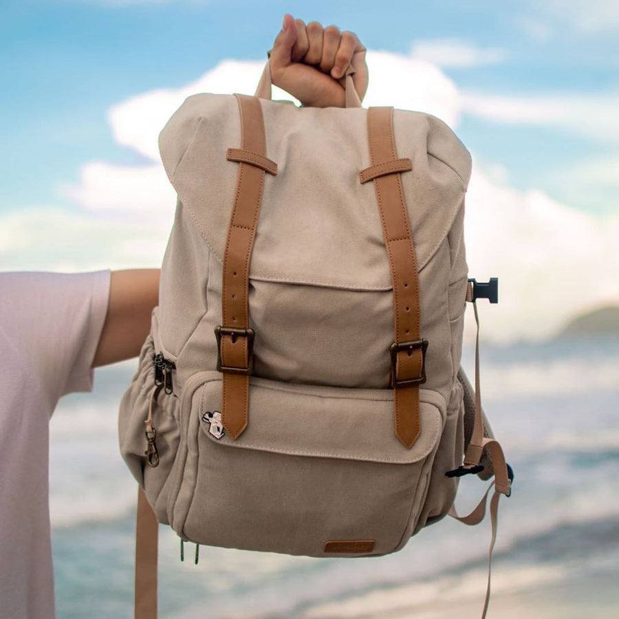 Bagsmart Photo Series Camera Backpack - Ivory White