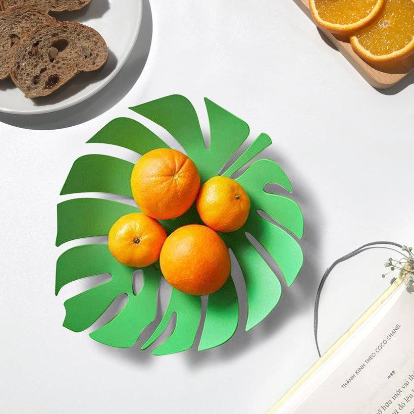 Balvi Monstera Leaf Fruit Platter - Green