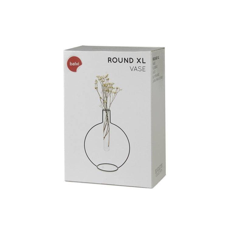 Balvi Silhouette Round Test Tube Vase - Black