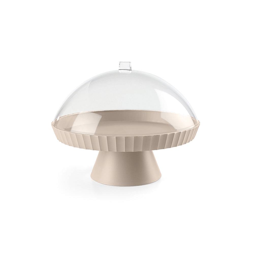 Blim Plus Italy Agora Cake Stand with Cover - Moka Grey