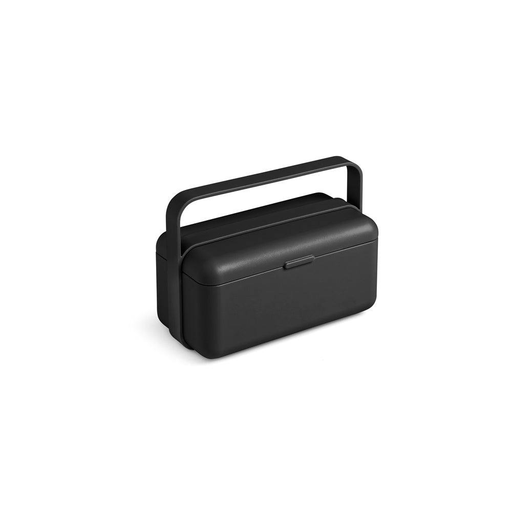 Blim Plus Italy Bauletto Lunch Box Small - Carbon Black