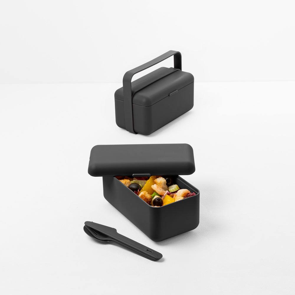 Blim Plus Italy Bauletto Lunch Box Small - Carbon Black