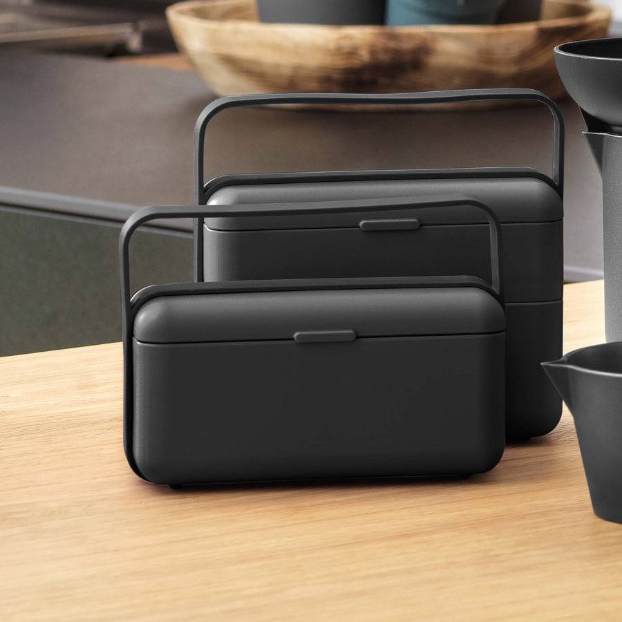 Blim Plus Italy Bauletto Lunch Box Small - Carbon Black