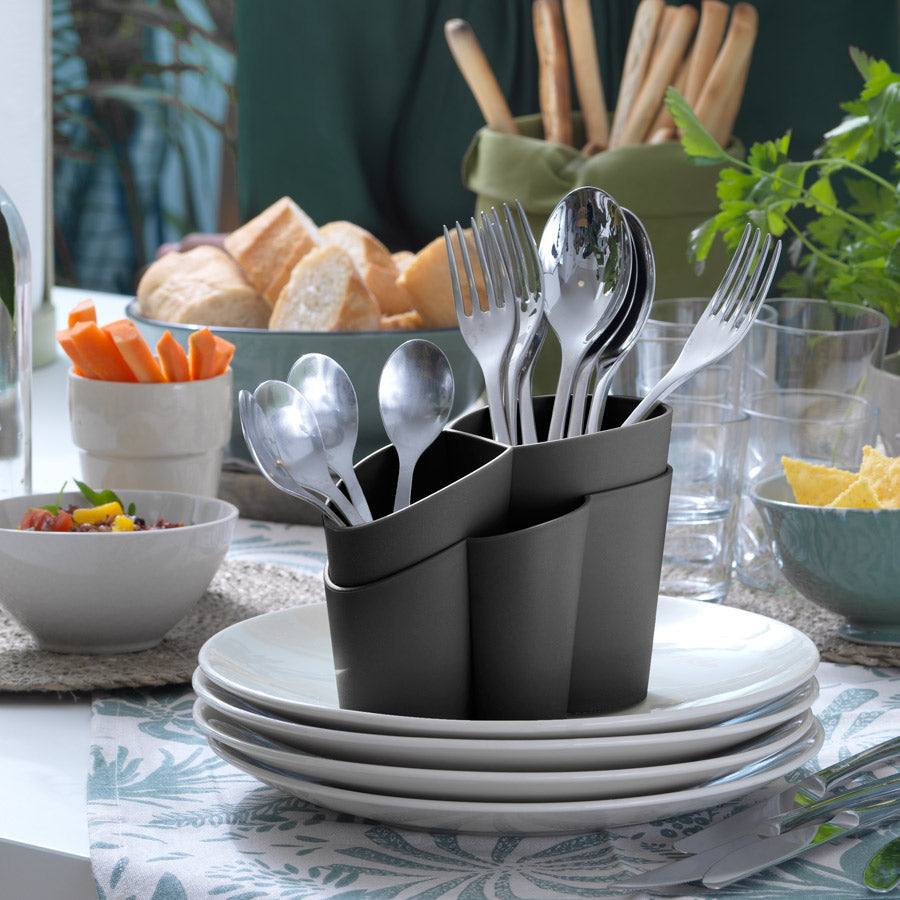 Blim Plus Italy Gocciolo Cutlery Drainer - Carbon Black