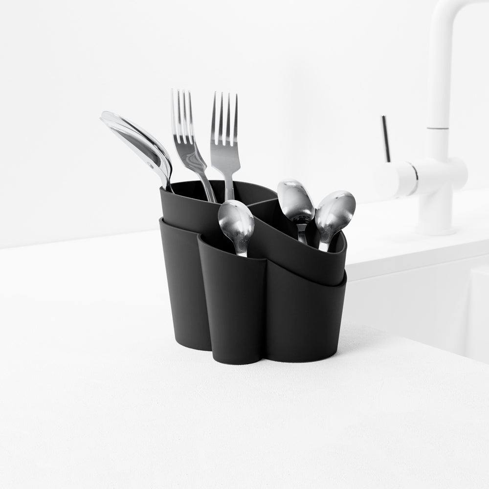 Blim Plus Italy Gocciolo Cutlery Drainer - Carbon Black