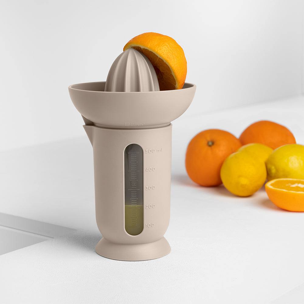 Blim Plus Italy UFO Citrus Juicer with Carafe - Moka Grey