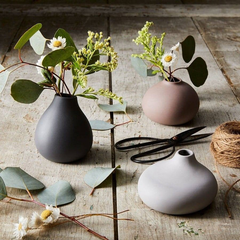 Set 3 – Vases, Blomus Mini Nona Modern Quests Porcelain of