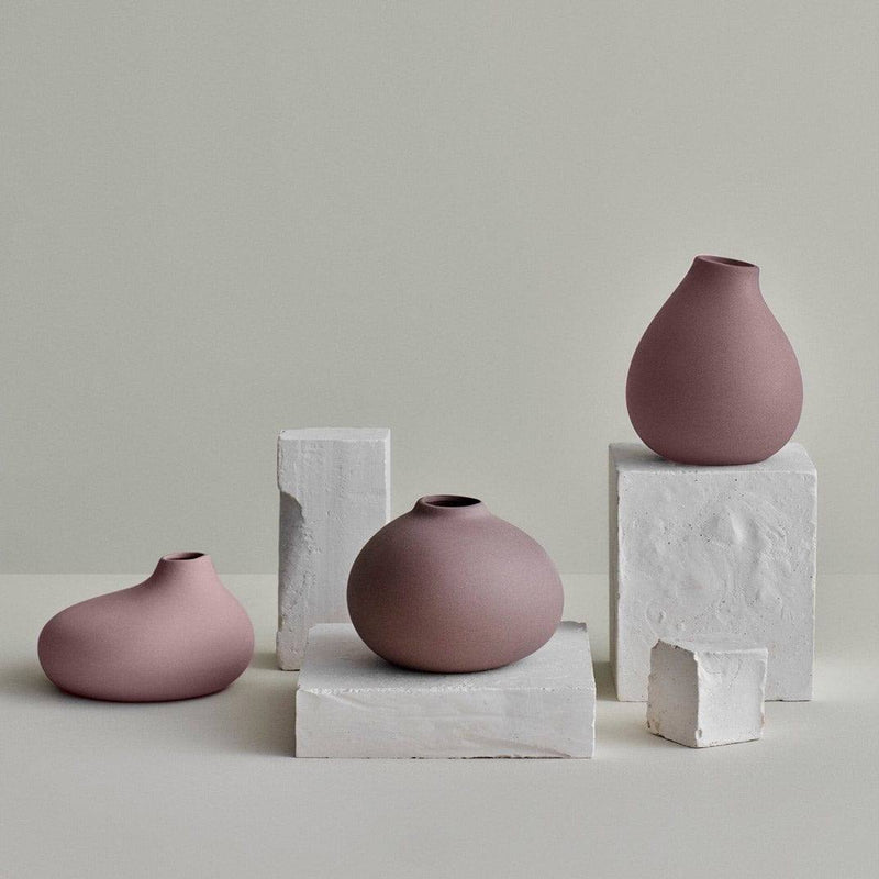 Blomus Nona Porcelain Mini Bark Quests - 3 Vases, of Set Modern –