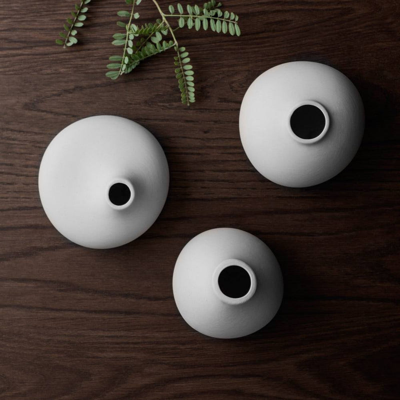 Set - Modern of Blomus Quests Porcelain Nona Micro Chip – Vases, Mini 3