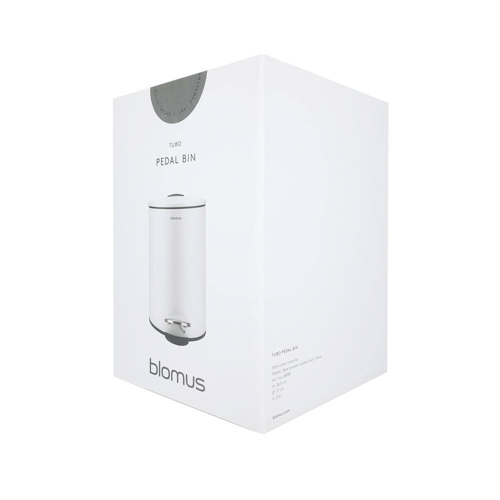 Blomus Germany Tubo Pedal Bin Small - White