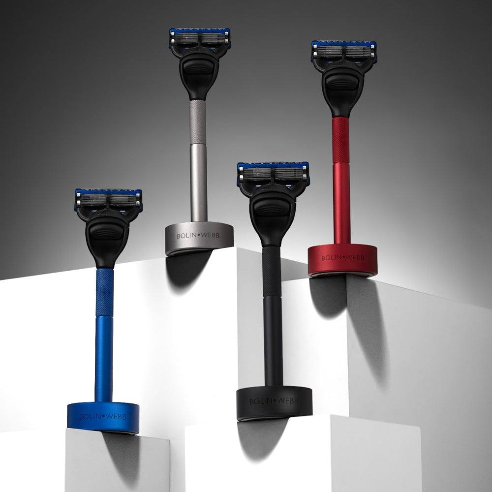 Bolin Webb Generation Fusion5 Razor with Stand - Blue