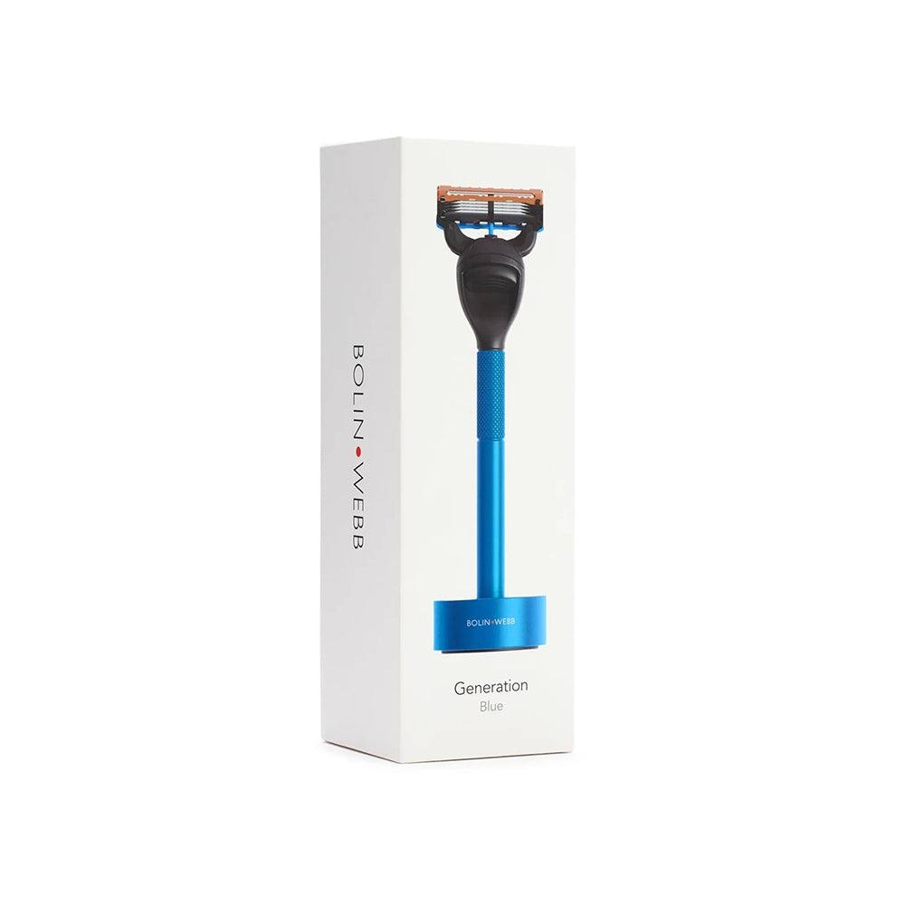 Bolin Webb Generation Fusion5 Razor with Stand - Blue