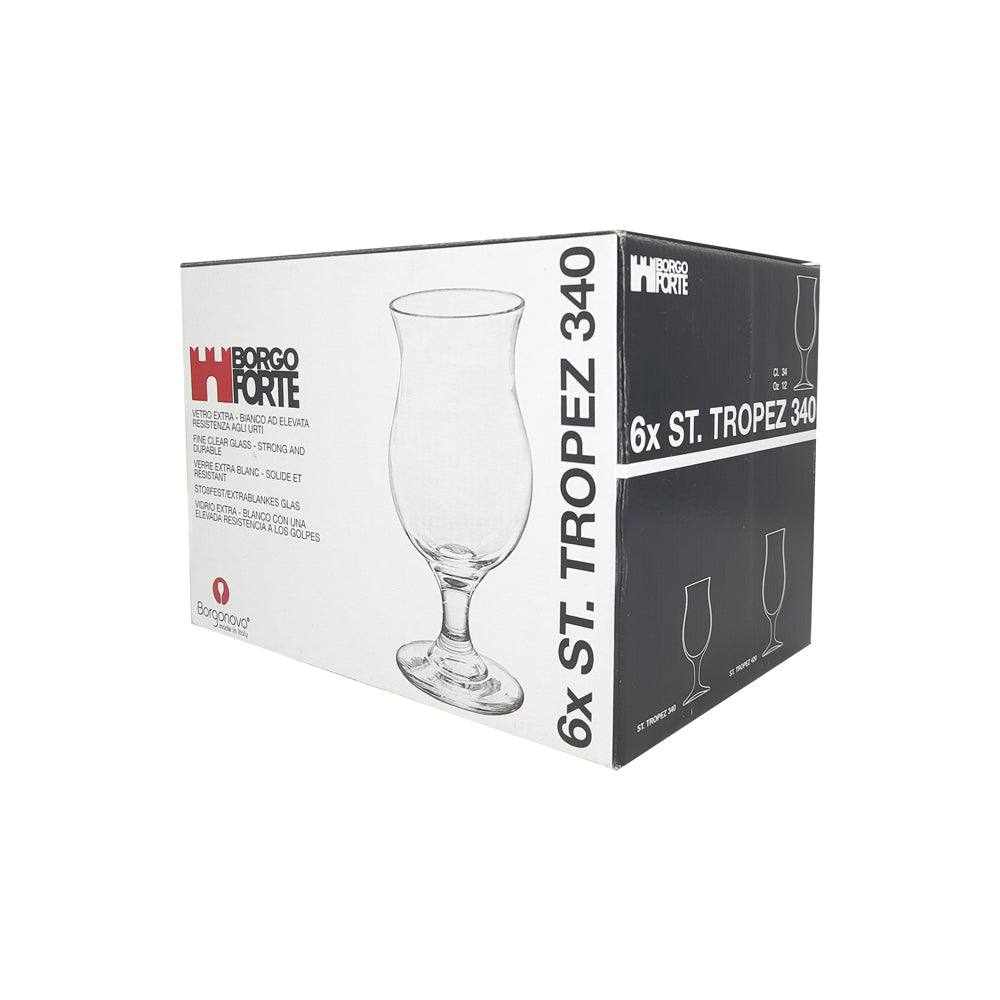 Borgonovo St. Tropez Beer Glasses 340ml, Set of 6