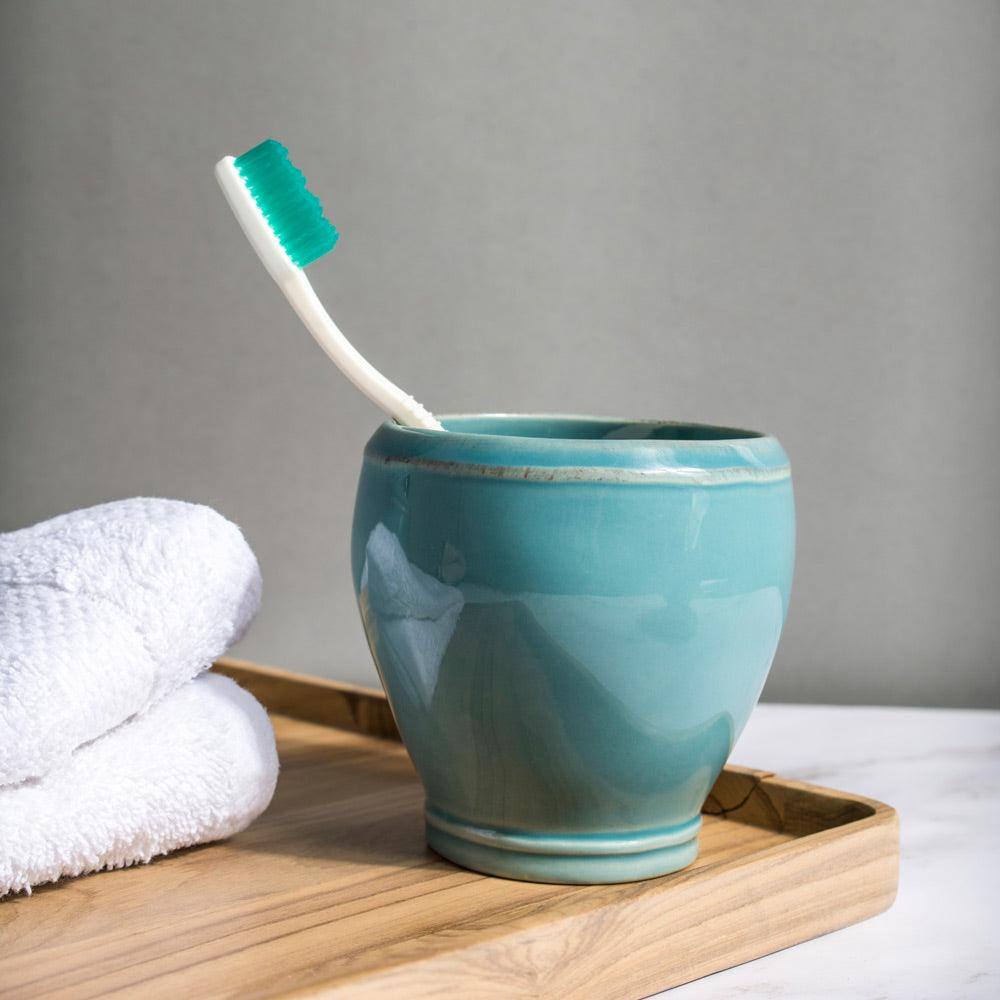 Casafina Portugal Fontana Toothbrush Tumbler - Turquoise