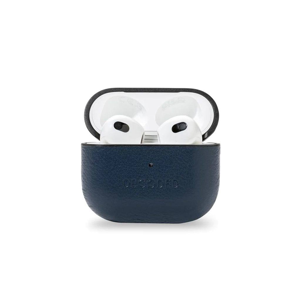 Decoded Leather AirCase for AirPods Gen 3 - Navy